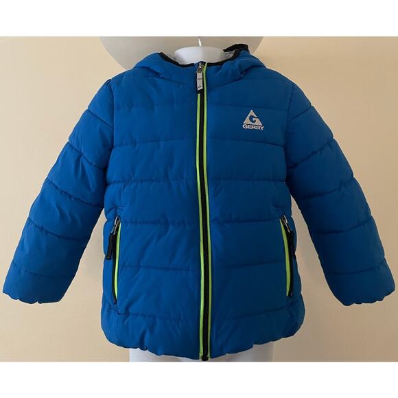 Gerry Boys Size 3T Blue Bubble Puffer Jacket - Picture 3 of 14